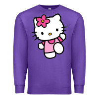 Purple kitty Premium Sweatshirt - PixelWave