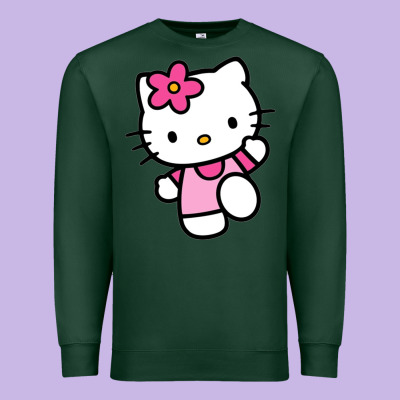 Kitty Premium Sweatshirt Designed By Pixelwave