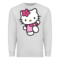 Dove Grey kitty Premium Sweatshirt - PixelWave