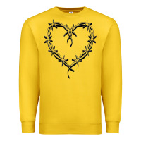 Lemon bichota heart for women,cute music t shirt Premium Sweatshirt - PixelWave