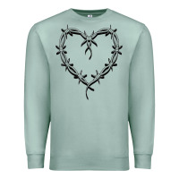 Seafoam bichota heart for women,cute music t shirt Premium Sweatshirt - PixelWave