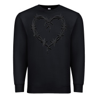 Black bichota heart for women,cute music t shirt Premium Sweatshirt - PixelWave
