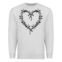 Dove Grey bichota heart for women,cute music t shirt Premium Sweatshirt - PixelWave