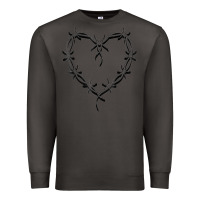 Smoke bichota heart for women,cute music t shirt Premium Sweatshirt - PixelWave