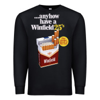Black Anyhow Have A Winfield 25s Classic Premium Sweatshirt - PixelWave