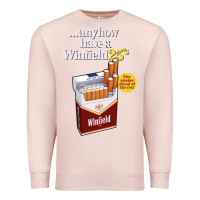 Pale Pink Anyhow Have A Winfield 25s Classic Premium Sweatshirt - PixelWave
