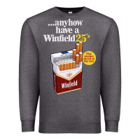 Charcoal Heather Anyhow Have A Winfield 25s Classic Premium Sweatshirt - PixelWave