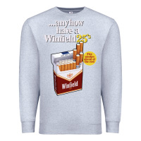 Heather Grey Anyhow Have A Winfield 25s Classic Premium Sweatshirt - PixelWave