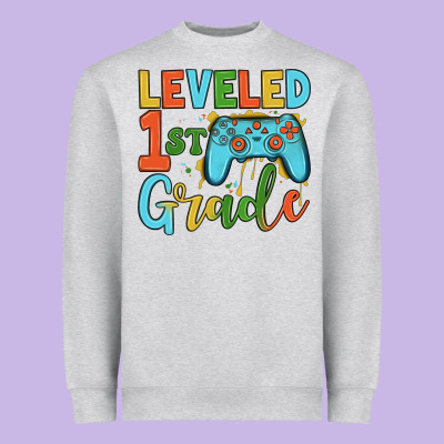 Leveled 1 St Grade Heavyweight Sweatshirt Designed By Jahusdesignshop