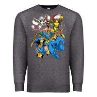 Charcoal Heather group pic x men Premium Sweatshirt - PixelWave