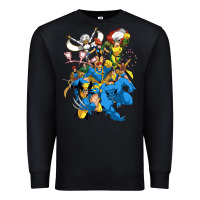 Black group pic x men Premium Sweatshirt - PixelWave