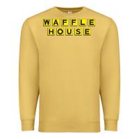 Antique Gold waffle hause Premium Sweatshirt - PixelWave