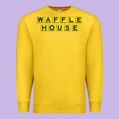 Waffle Hause Premium Sweatshirt Designed By Pixelwave