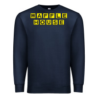 Navy waffle hause Premium Sweatshirt - PixelWave