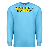 Ocean Blue waffle hause Premium Sweatshirt - PixelWave