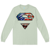 Matcha super american flag logo Long Sleeve Tee - LillyAllenDesigns
