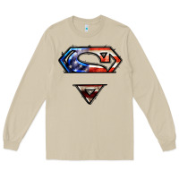 Mushroom super american flag logo Long Sleeve Tee - LillyAllenDesigns