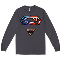 Smoke super american flag logo Long Sleeve Tee - LillyAllenDesigns