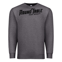 Charcoal Heather resto, round table pizza new Premium Sweatshirt - PixelWave