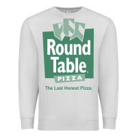 Dove Grey round table pizza Premium Sweatshirt - PixelWave