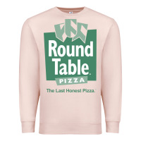 Pale Pink round table pizza Premium Sweatshirt - PixelWave