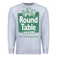 Heather Grey round table pizza Premium Sweatshirt - PixelWave