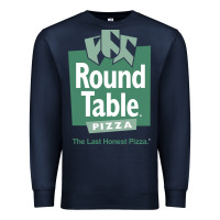 Navy round table pizza Premium Sweatshirt - PixelWave