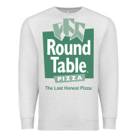 Oatmeal Heather round table pizza Premium Sweatshirt - PixelWave