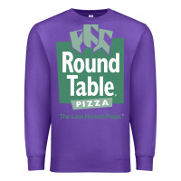 Purple round table pizza Premium Sweatshirt - PixelWave