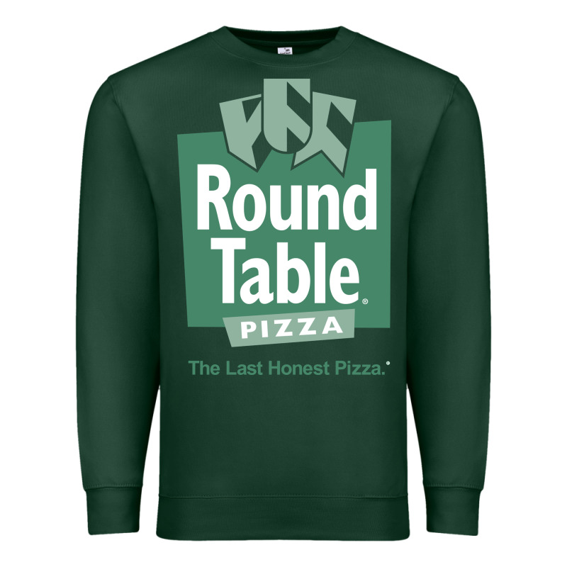 Round Table Pizza Premium Sweatshirt by PixelWave | Teevron