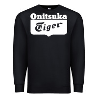 Black onitsuka tiger Premium Sweatshirt - PixelWave