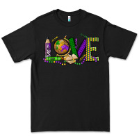 Black love teacher mardi gras Premium Tee - OliviaCreatesArt
