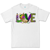 White love teacher mardi gras Premium Tee - OliviaCreatesArt