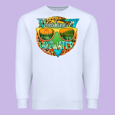 Sunshine & Lakewater Premium Sweatshirt Designed By Jahusdesignshop