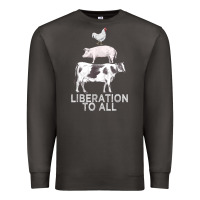Smoke liberation to all vegan vegetarian food animal love Premium Sweatshirt - PixelWave