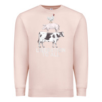 Pale Pink liberation to all vegan vegetarian food animal love Premium Sweatshirt - PixelWave