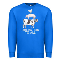 True Royal liberation to all vegan vegetarian food animal love Premium Sweatshirt - PixelWave