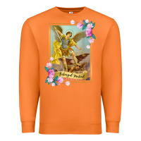 Carrot St Michael the Archangel - Protector Catholic Church Angel Premium Sweatshirt - PixelWave