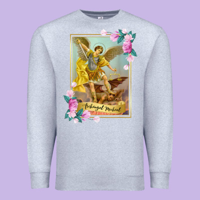St Michael The Archangel - Protector Catholic Church Angel Premium Sweatshirt Designed By Pixelwave