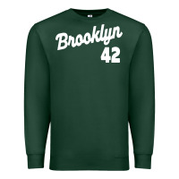 Sports Green brooklyn 42 Premium Sweatshirt - PixelWave