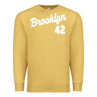 Antique Gold brooklyn 42 Premium Sweatshirt - PixelWave