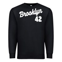 Black brooklyn 42 Premium Sweatshirt - PixelWave