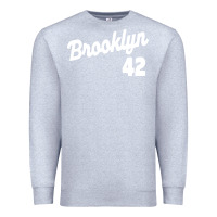 Heather Grey brooklyn 42 Premium Sweatshirt - PixelWave