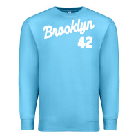 Ocean Blue brooklyn 42 Premium Sweatshirt - PixelWave