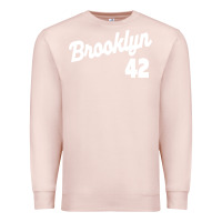 Pale Pink brooklyn 42 Premium Sweatshirt - PixelWave