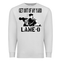 Dove Grey get out of my yard lame o the burbs quote the burbs Premium Sweatshirt - Craftify