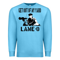 Ocean Blue get out of my yard lame o the burbs quote the burbs Premium Sweatshirt - Craftify