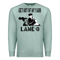 Seafoam get out of my yard lame o the burbs quote the burbs Premium Sweatshirt - Craftify