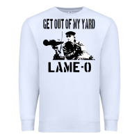 White get out of my yard lame o the burbs quote the burbs Premium Sweatshirt - Craftify