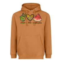 Meerkat peace love watermelon Heavyweight Hoodie - JahusDesignShop